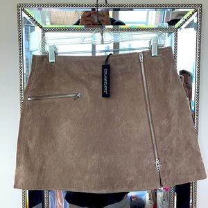 BlankNYC 100% Suede Taupe Skirt Size 29